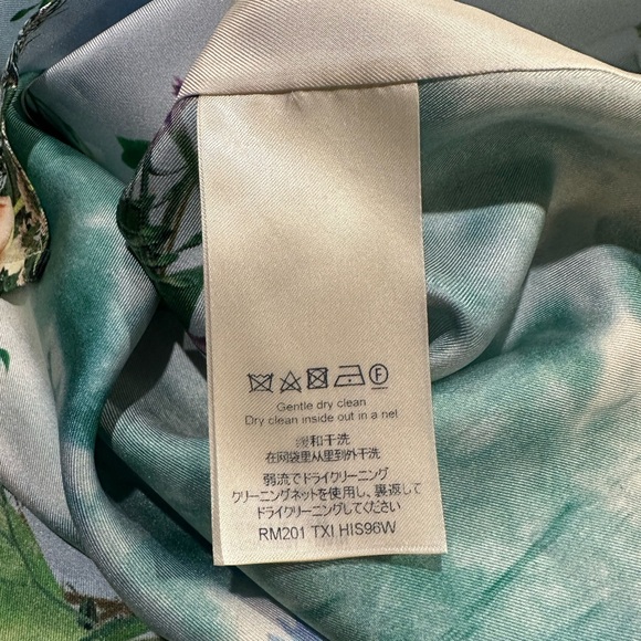 Louis Vuitton Virgil Abloh Light Blue Floral Silk SS20 Button Up Shirt - Picture 15 of 16